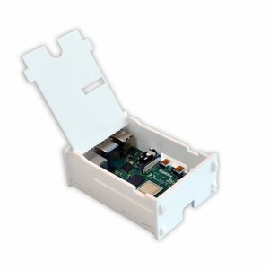 Behuizing voor Raspberry PI 4 met klepje wit