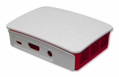 Raspberry behuizing rood/wit