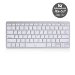 Ewent EW3163 toetsenbord Bluetooth QWERTY US International Zilver, Wit Ewent EW3163 toetsenbord Bluetooth QWERTY US International Zilver, Wit