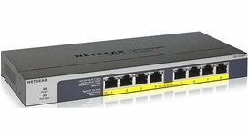 NETGEAR GS108PP Unmanaged Gigabit Ethernet (10/100/1000) Power over Ethernet (PoE) Zwart NETGEAR GS108PP Unmanaged Gigabit Ethernet (10/100/1000) Power over Ethernet (PoE) Zwart