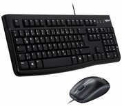 Logitech Desktop MK120 toetsenbord USB QWERTZ Duits Inclusief muis Zwart Logitech Desktop MK120 toetsenbord USB QWERTZ Duits Inclusief muis Zwart