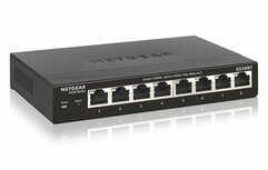 NETGEAR GS308T Managed L2 Gigabit Ethernet (10/100/1000) Zwart NETGEAR GS308T Managed L2 Gigabit Ethernet (10/100/1000) Zwart