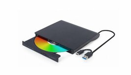 Gembird DVD-USB-03 Externe USB CD/DVD brander/speler USB C Gembird DVD-USB-03 Externe USB CD/DVD brander/speler USB C