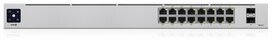 Ubiquiti Networks UniFi 16-Port PoE Managed L2/L3 Gigabit Ethernet (10/100/1000) Power over Ethernet (PoE) 1U Zilver Ubiquiti Networks UniFi 16-Port PoE Managed L2/L3 Gigabit Ethernet (10/100/1000) Power over Ethernet (PoE) 1U Zilver