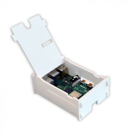 Behuizing voor Raspberry PI 4 met klepje wit
