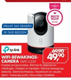 WIFI-BEWAKINGS-CAMERA TAPO C225