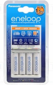 Panasonic Eneloop CC55 Smart-Quick Charger + 4x Eneloop AA 1900 mAh