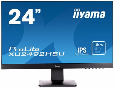 iiyama ProLite XU2492HSU 60,5 cm (23.8") 1920 x 1080 Pixels Full HD LED Zwart