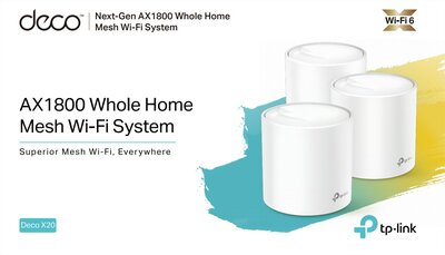 TP -LINK MESH WIFI 6 DECO X20 3-PACK