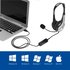 Ewent EW3565 hoofdtelefoon/headset Hoofdband USB Type-A Zwart, Wit_